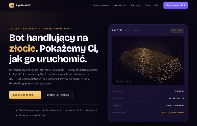 Złoty Automat — podgląd strony